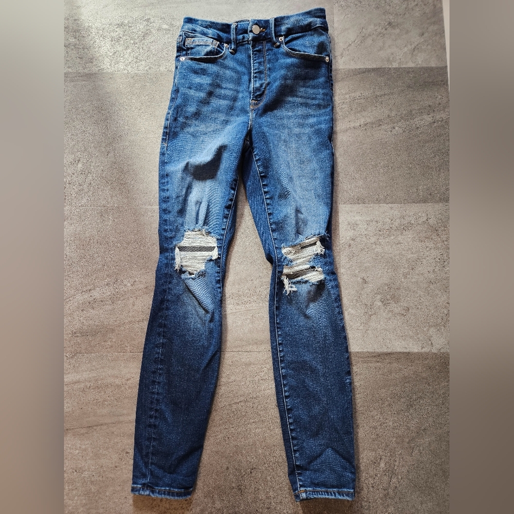 Good American Always Fits Jeans, Size 00-4